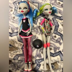 Monster High Dolls with Blue and Green Hair